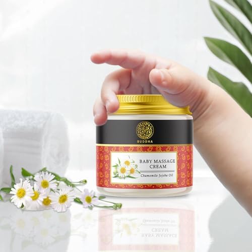 Buddha Natural Baby Massage Cream - Nourishes & Moisturizes with Natural Ingredients - 75g