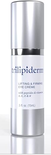 Trilipiderm Eye Cream - Diminishes Dark Circles, Hydrating Peptides & Vitamin K - 0.5oz