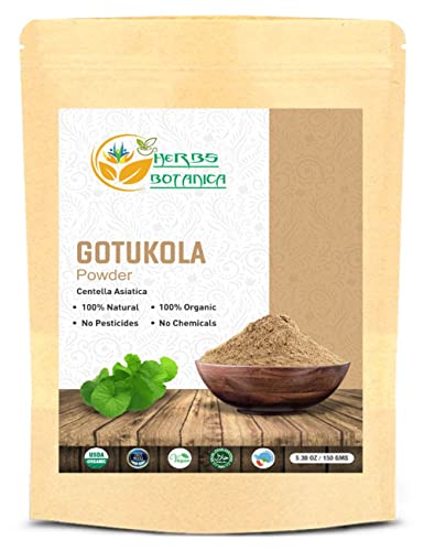 Herbs Botanica Gotu Kola Powder - Memory Enhancement, Healthy Hair & Skin - 5.3 oz Non-GMO