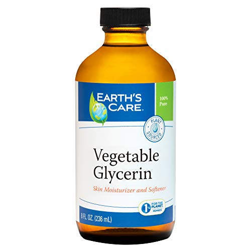 Earth's Care Vegetable Glycerin - Deep Moisturizer, 100% Pure, Non-Greasy Formula - 8 FL. OZ.