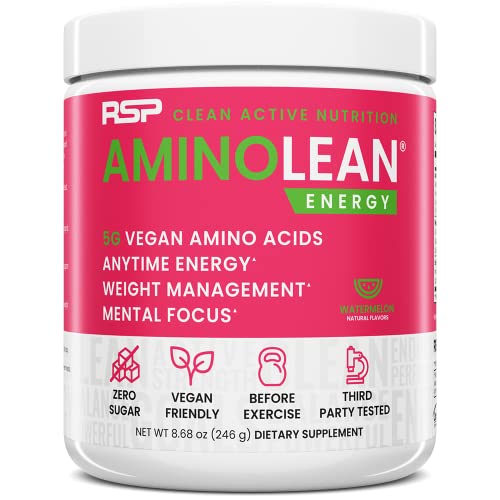 RSP Nutrition AminoLean Pre-Workout Powder - Boost Energy, Support Weight Management - 30 Serv