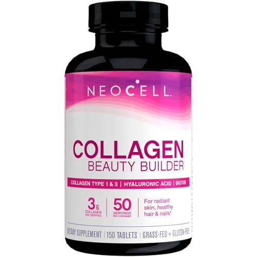 NeoCell Collagen Supplement - Supports Skin, Hair & Nails with Hyaluronic Acid, 150 Tablets