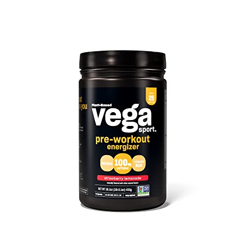 Vega Sport Pre-Workout Energizer - Boosts Energy & Focus, Vegan, Non-GMO, 1.1 lbs