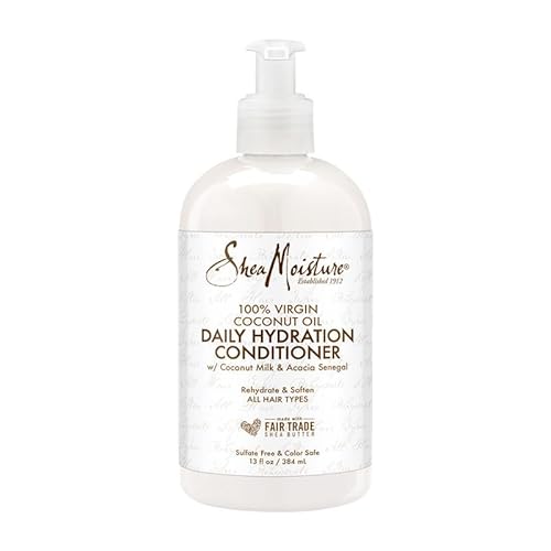 SheaMoisture Daily Hydrating Conditioner - Softens, Detangles, Fair Trade Shea Butter - 13oz