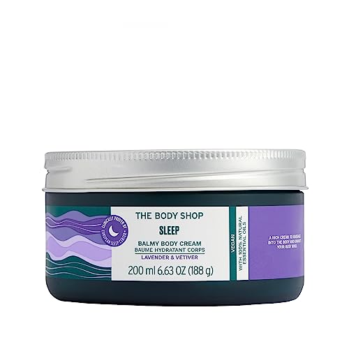 The Body Shop Sleep Balmy Body Cream - Nourishing Lavender & Vetiver, Vegan - 6.7oz