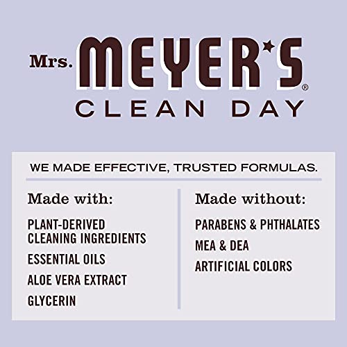 MRS. MEYER'S CLEAN DAY Dish Soap - Removes Grease, Lavender Scent, Plant-Derived - 16 oz