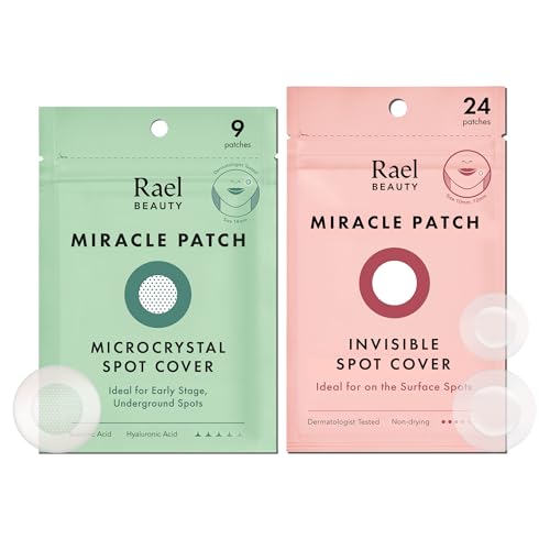 Rael Pimple Patches - Hydrocolloid Acne Treatment, Vegan & Cruelty-Free, 33 Count