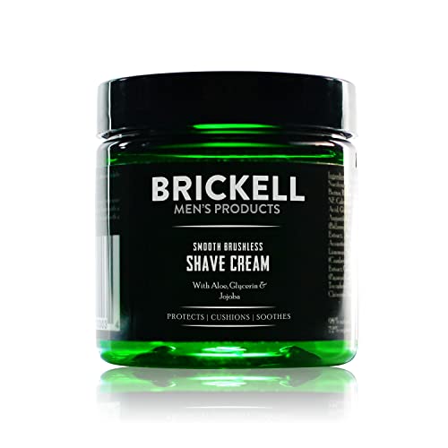 Brickell Men’s Grooming Set - Smooth Shave Butter & Aftershave, Organic Ingredients - 4oz