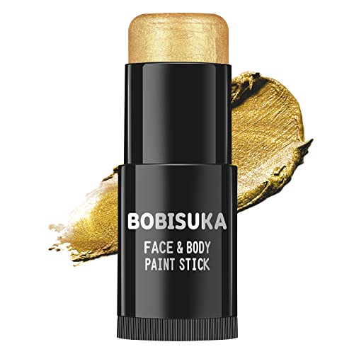 BOBISUKA Gold Body Paint Stick - Waterproof, High Pigment, Non-Toxic for SFX Makeup - 0.35oz