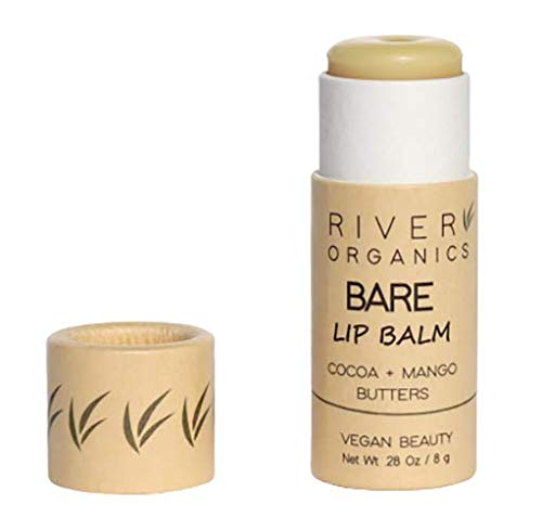 River Organics Bare Lip Balm - Unscented, Zero Waste, Double Size - 0.28oz