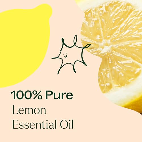 Plant Therapy Lemon Essential Oil - Supports Immune Health, Energizing Aroma - 10 mL