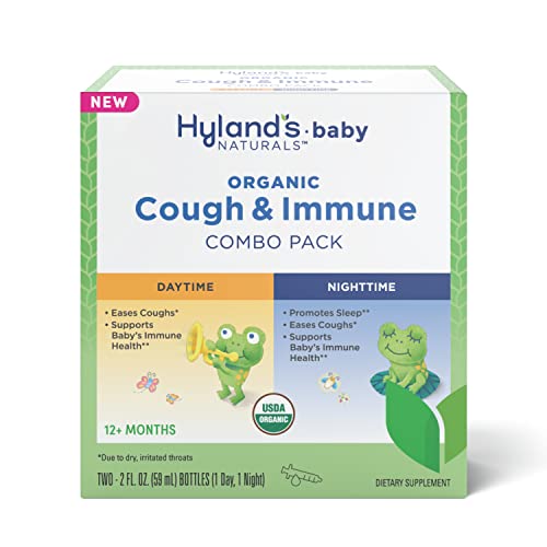 Hyland's Baby Organic Cough Syrup & Immune Support - Soothes Coughs, Night & Day - 4oz