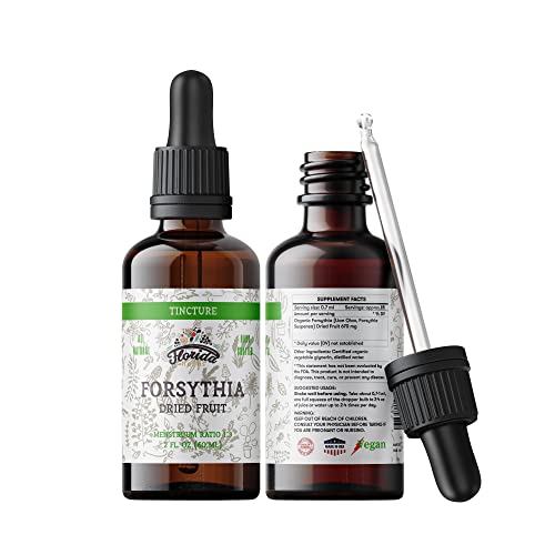 Florida Herbs Organic Forsythia Tincture - Hormone-Free, Non-GMO Health Supplement - 2 oz