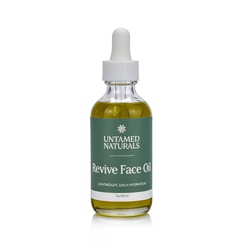 Untamed Naturals Revive Face Oil - Hydrating, Antioxidant-Rich, Gentle for All Skin Types - 2oz