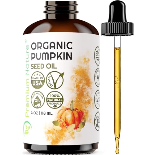 Premium Nature Pumpkin Seed Oil - Enhances Hair Growth, Moisturizes Skin - 4oz Cold-Pressed