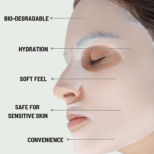 ORGAID Organic Sheet Mask - Hydrating, Soothing, Cruelty-Free - 6 Assorted Masks for All Skin Types