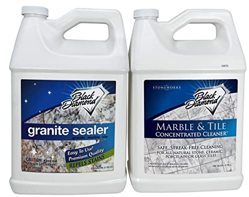 Black Diamond Stoneworks Floor Cleaner - Streak-Free, Safe for Natural Stone - 1 Gallon