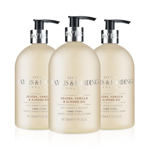 Baylis & Harding Liquid Hand Soap - Moisturizing Jojoba & Vanilla, Vegan & Cruelty-Free - 16.9oz