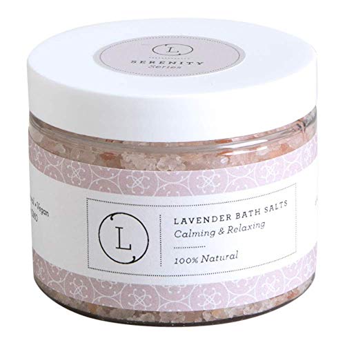 Lizush Luxury Lavender Bath Salts - Pampering Relaxation, All Natural Ingredients - 10oz