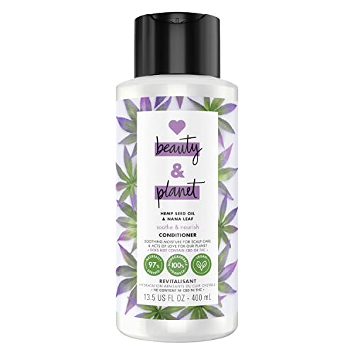 Love Beauty and Planet Conditioner - Nourishes Dry Scalp with Hemp Seed Oil & Nana Leaf - 13.5oz