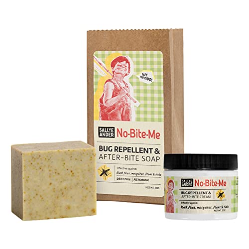 SALLYEANDER No Bite Me! Bug Repellent & After-Bite Cream Set - All-Natural, 4-Hour Protection