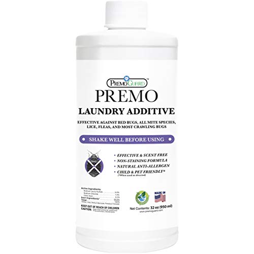 Premo Guard Laundry Booster - Eliminates Bed Bugs & Mites, Safe for Kids & Pets - 32 oz