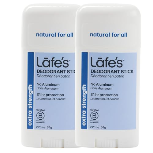 Lafe's Natural Deodorant Stick - 24-Hour Odor Control, Plant-Based Ingredients - 2.25oz