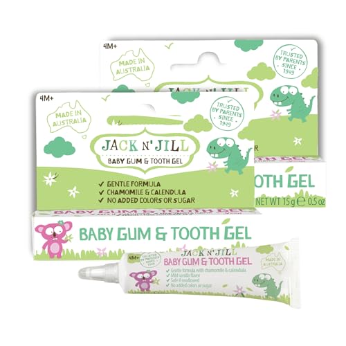 Jack N' Jill Children's Dental Care - Natural Teething Relief, Chamomile & Calendula - 15g (2 Pack)