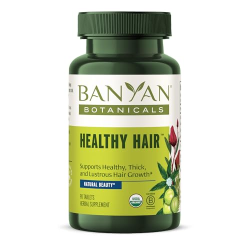 Banyan Botanicals Hair Supplement - Supports Growth & Shine with Amla & Bhringaraj - 90 Tablets