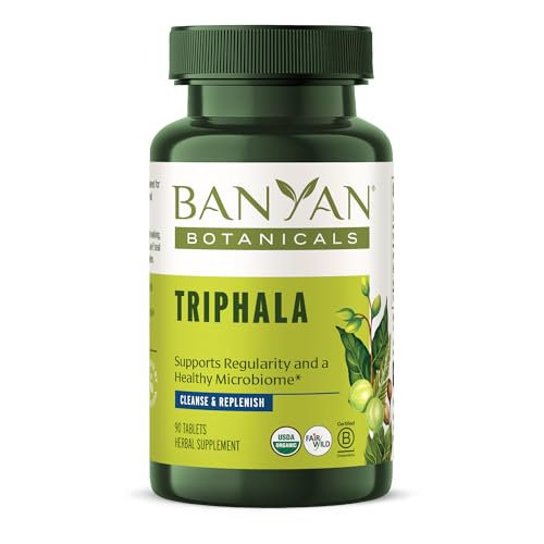 Banyan Botanicals Triphala Tablets - Supports Digestion & Gut Health, USDA Organic - 90 Tablets