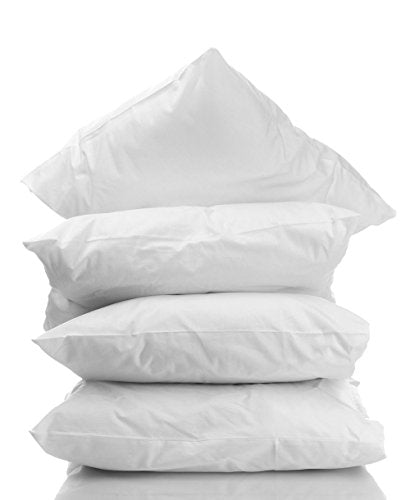 Digital Decor Hotel Sleeping Pillows - 100% Hypoallergenic, 100% Cotton Shell, 4 Pack - 20x26