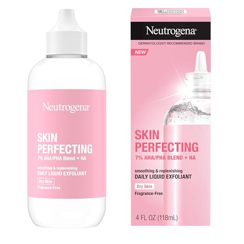 Neutrogena Daily Liquid Facial Exfoliant - Smooths & Hydrates Dry Skin, Oil-Free - 4 fl. oz