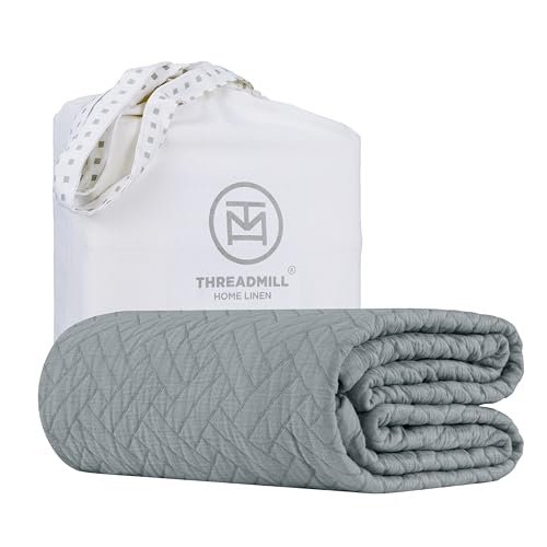 Threadmill Luxury Cotton Throw Blanket - Soft, Breathable Comfort, OEKO-TEX Certified - 72x90 in