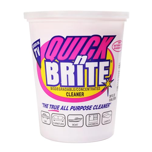 Quick N Brite All Purpose Cleaner - Tough Stain Remover, Pet & Kid Safe - 30 oz