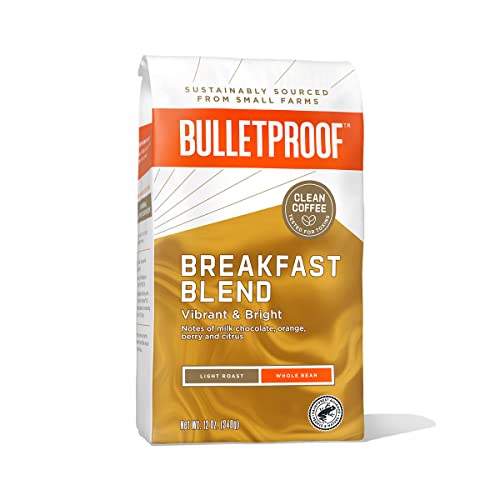 Bulletproof Luminate Breakfast Blend Coffee - Light Roast, Certified Clean, 100% Arabica - 12oz