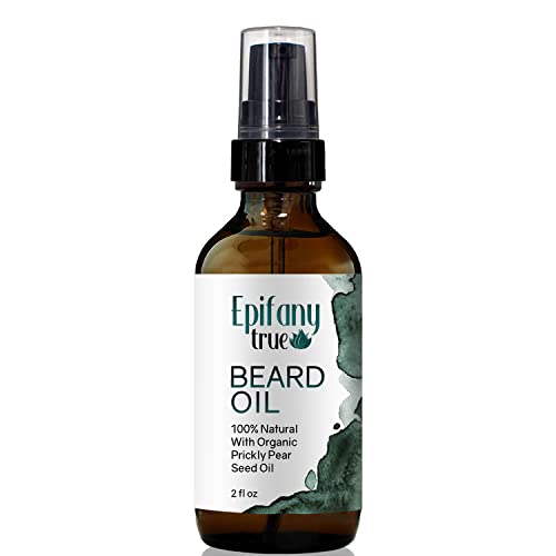 Epifany True 100% Natural Beard Oil - Moisturizing & Conditioning, Light Citrus Scent - 2oz