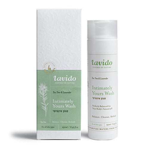 Lavido Intimately Yours Wash - Balances Vaginal pH, Vegan & Natural - Tea Tree + Lavender, 8.4 fl oz