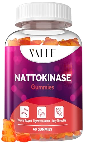 Nattokinase Dietary Supplement - Supports Health, Vegan, Non-GMO, 2000 FU, 60 Gummies