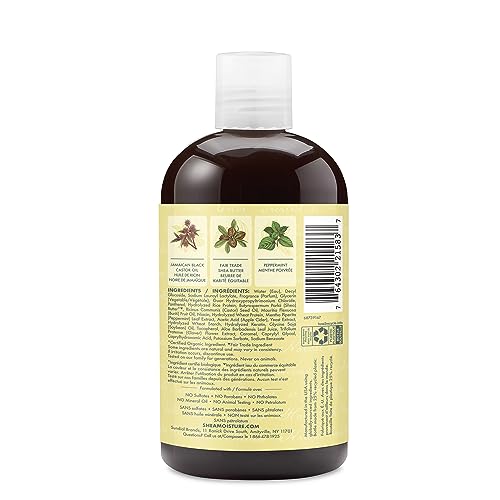 SheaMoisture Jamaican Black Castor Oil Shampoo - Nourishes & Strengthens Damaged Hair - 13oz