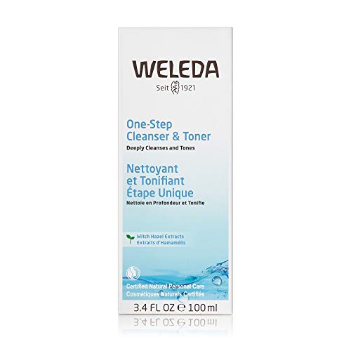 Weleda One-Step Face Cleanser & Toner - Deep Cleansing, Dermatologically Tested - 3.4oz