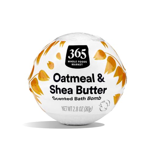 365 by Whole Foods Market Fizzing Bath Bomb - Skin Softening, Aromatherapy - Oatmeal Shea, 2.3oz