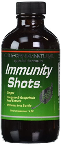 California Natural Immunity Shots - Potent Immune Booster with Opti-Zinc & Ginger - 4oz