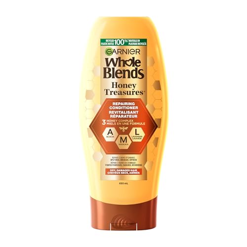 Garnier Whole Blends Repairing Conditioner - Restores Damaged Hair, Paraben-Free - 22 fl oz