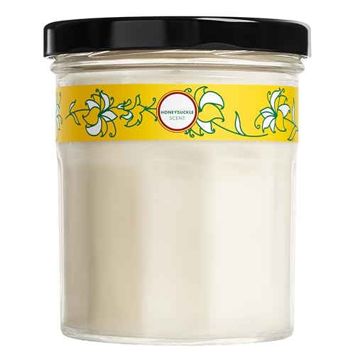 Mrs. Meyer's Soy Aromatherapy Candle - Long-Lasting Honeysuckle Scent, Cruelty-Free - 4.9 oz