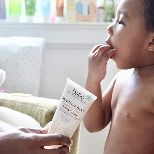 Babo Botanicals Diaper Cream - Soothes & Protects Sensitive Skin, EWG Verified - 2.5oz