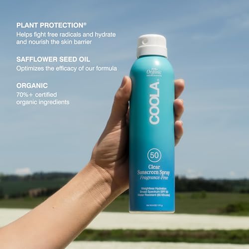 COOLA Organic Sunscreen SPF 50 - Broad Spectrum, Hydrating, Vegan, Gluten Free - 6 Fl Oz