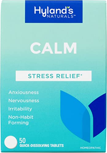 Hyland's Calm Tablets - Natural Stress Relief for Anxiousness & Nervousness - 50 Count