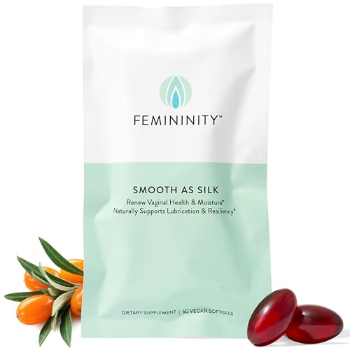 Femininity Smooth as Silk Vaginal Moisturizer - Omega 7 from Sea Buckthorn, 60 Softgels