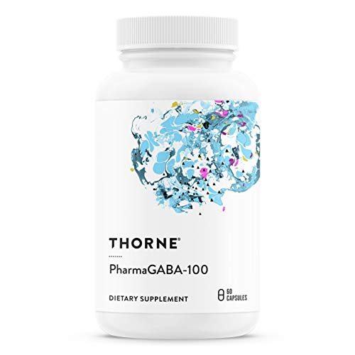 THORNE PharmaGABA-100 - Supports Calm Mind & Restful Sleep, Natural GABA - 60 Capsules