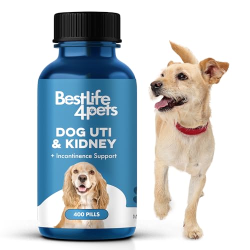 BestLife4Pets Dog UTI Kidney Support - Natural Bladder & Kidney Relief, Easy-to-Use Pills - 60ct